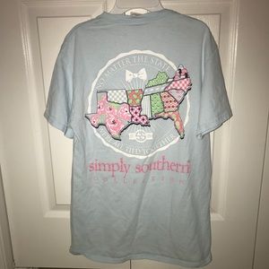 Light Blue Simply Southern Shirt